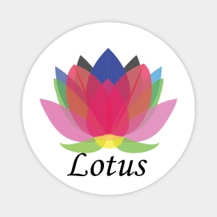 Colorful Lotus Magnet